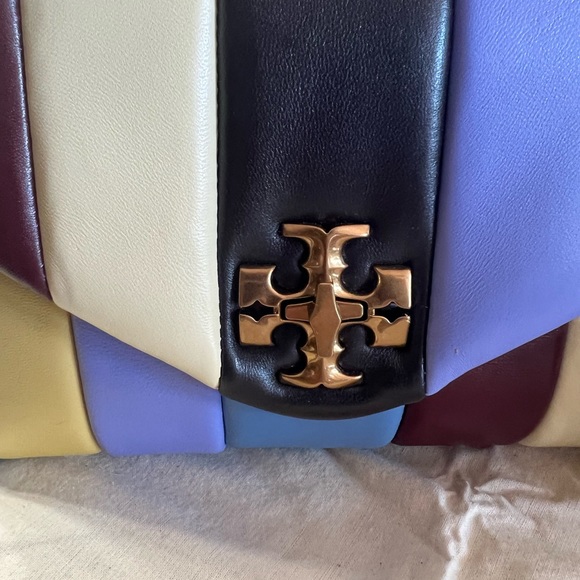 Tory Burch Kira small quilted satchel multi NEW - Picture 10 of 11